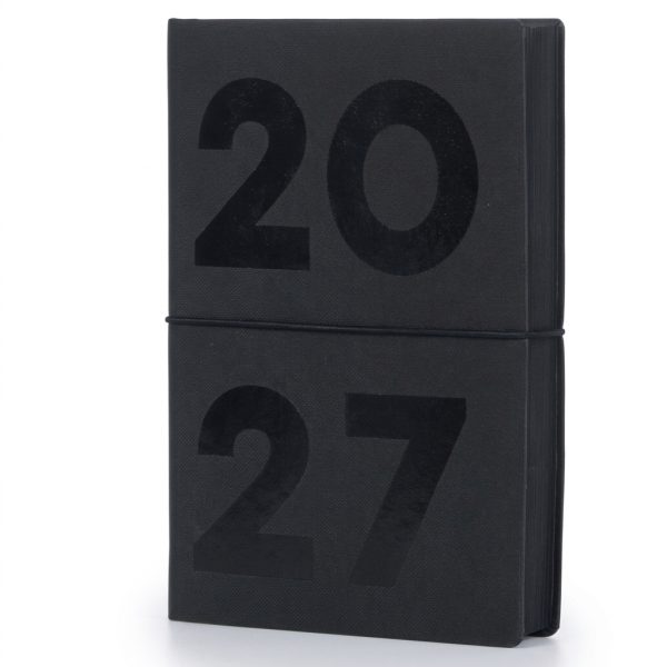 7539ckb34_agende2027 Agenda giornaliera Ciak Black 12x17 | InTempo