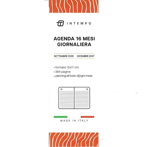 Agenda accademica giornaliera 16 mesi Write 12x17 | InTempo